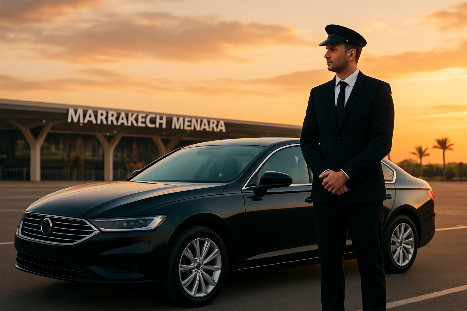 Chauffeur privé à Marrakech près de l'aéroport Menara
